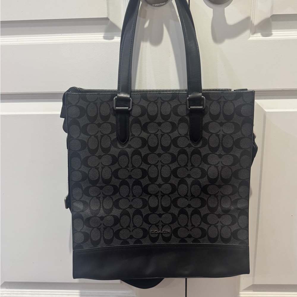 Coach Black Monogram Men's Briefcase
